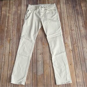 Frame Denim Cream L'Homme Slim Jeans